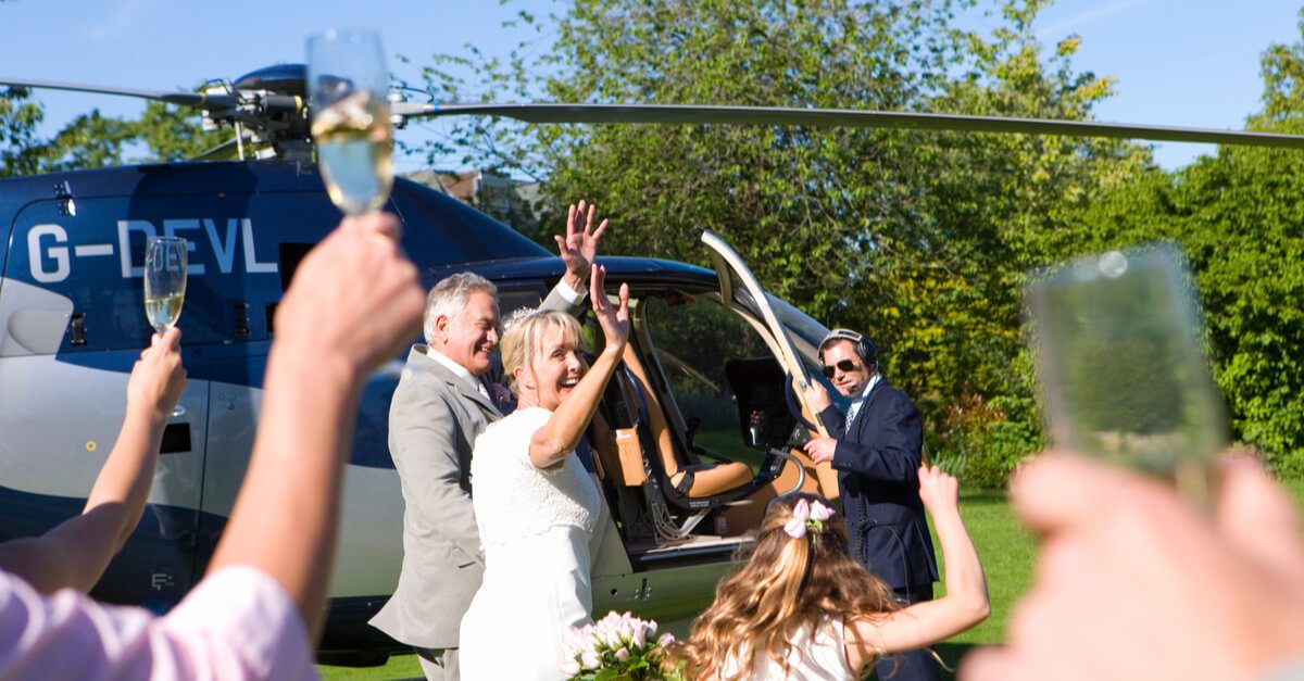 Helicopter Wedding, Elopement, Elopement packages, Helicopter transport